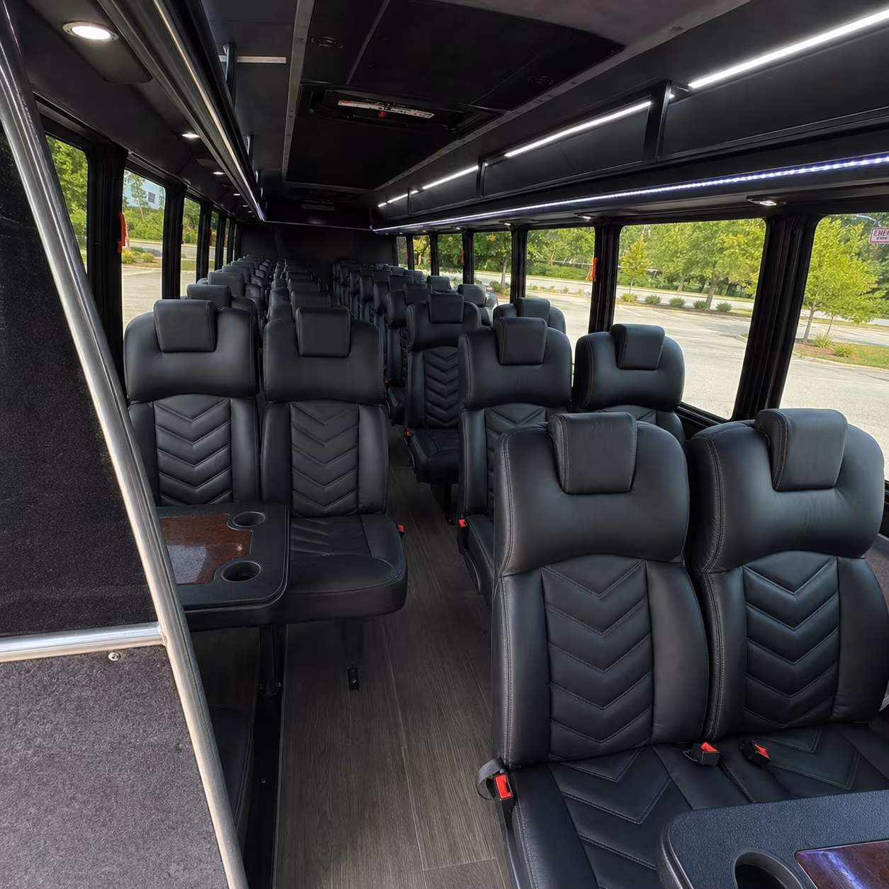 can i book a one way a round trip or a multi day package for a bus rental in woodland