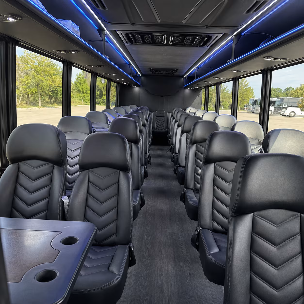 do extra stops add to the cost of a bus rental in woodland