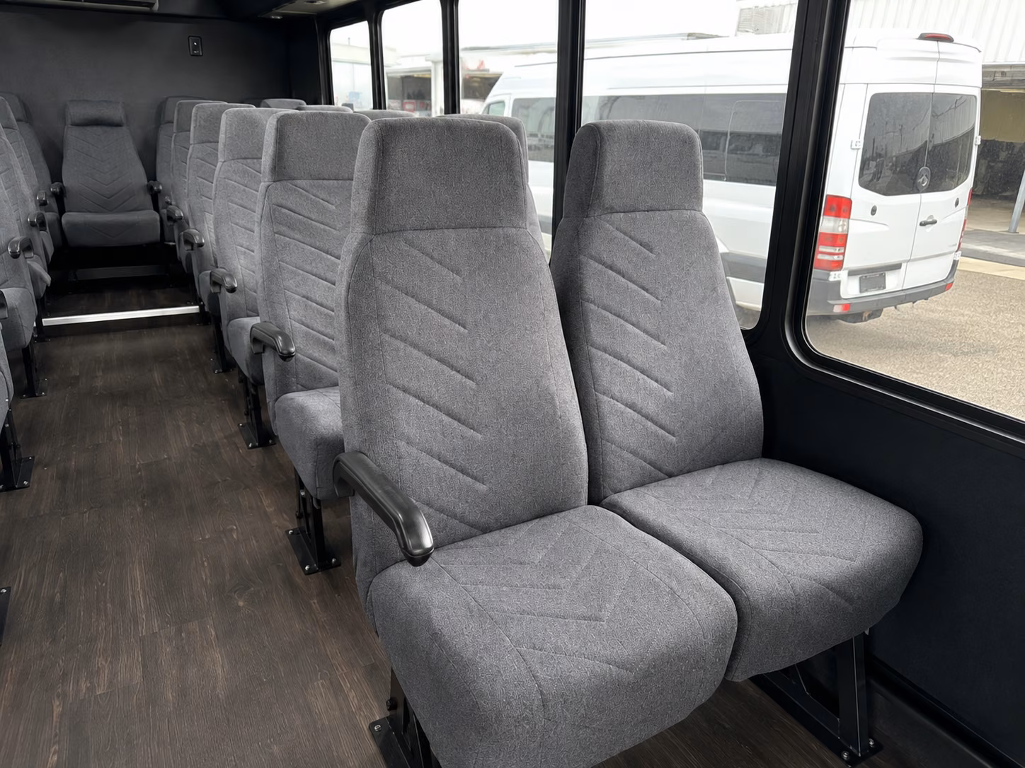 woodland 15 passenger minibus interior