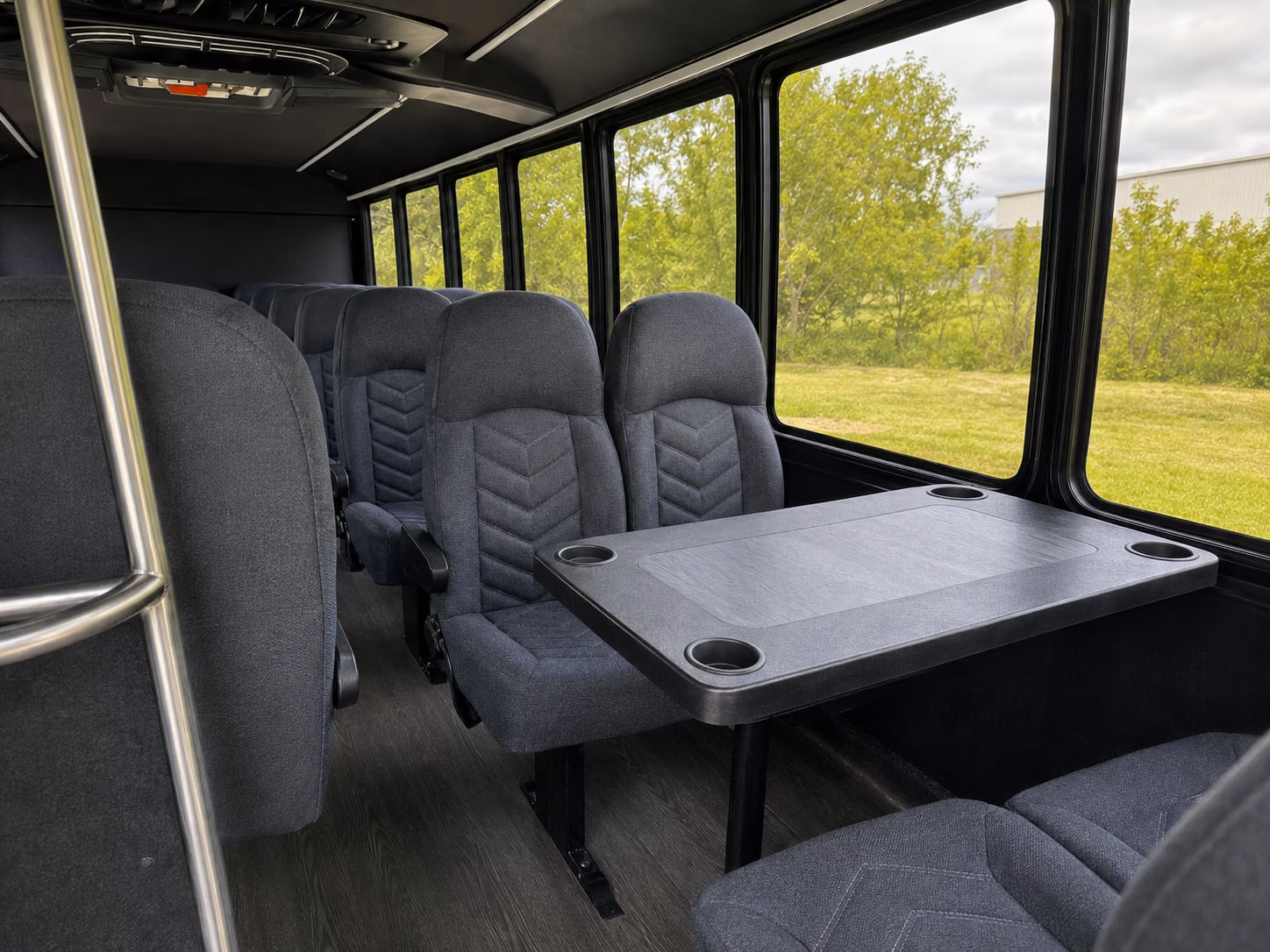 woodland 18 passenger minibus interior