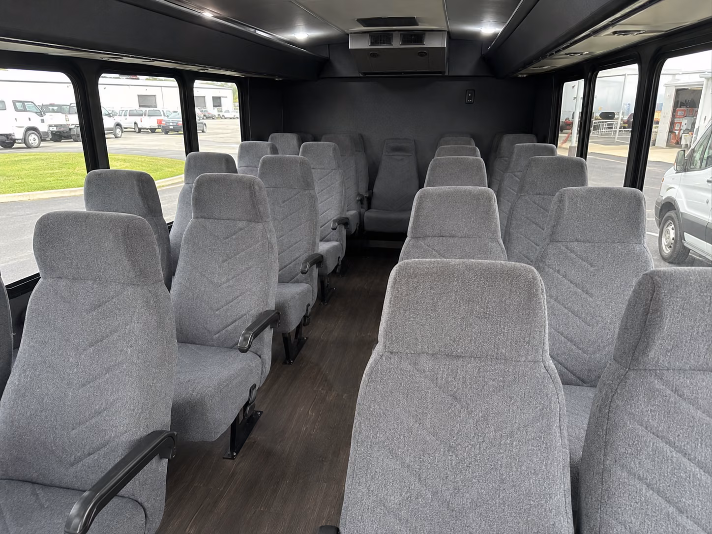 woodland 20 passenger minibus inside