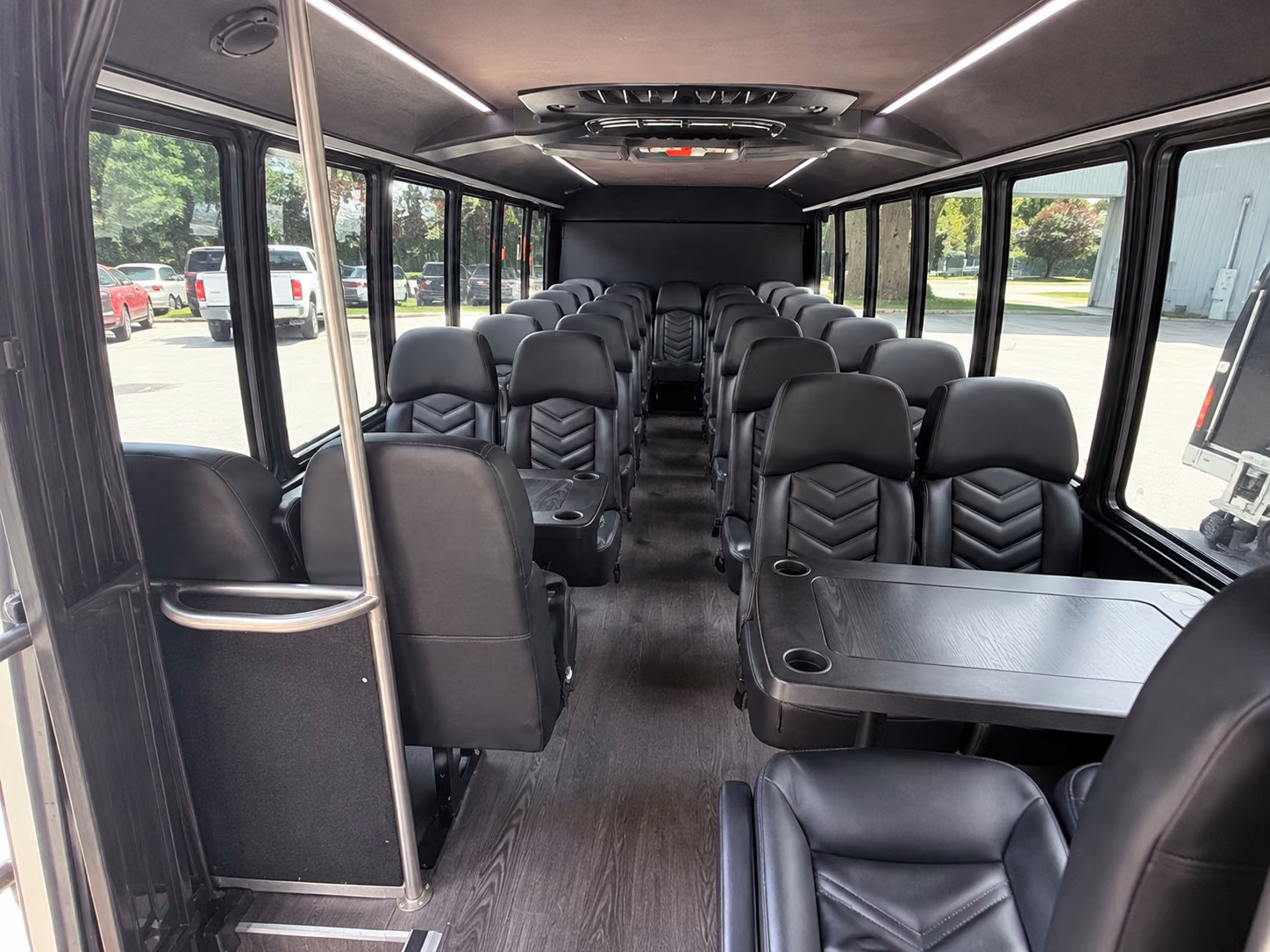 woodland 20 passenger minibus interior