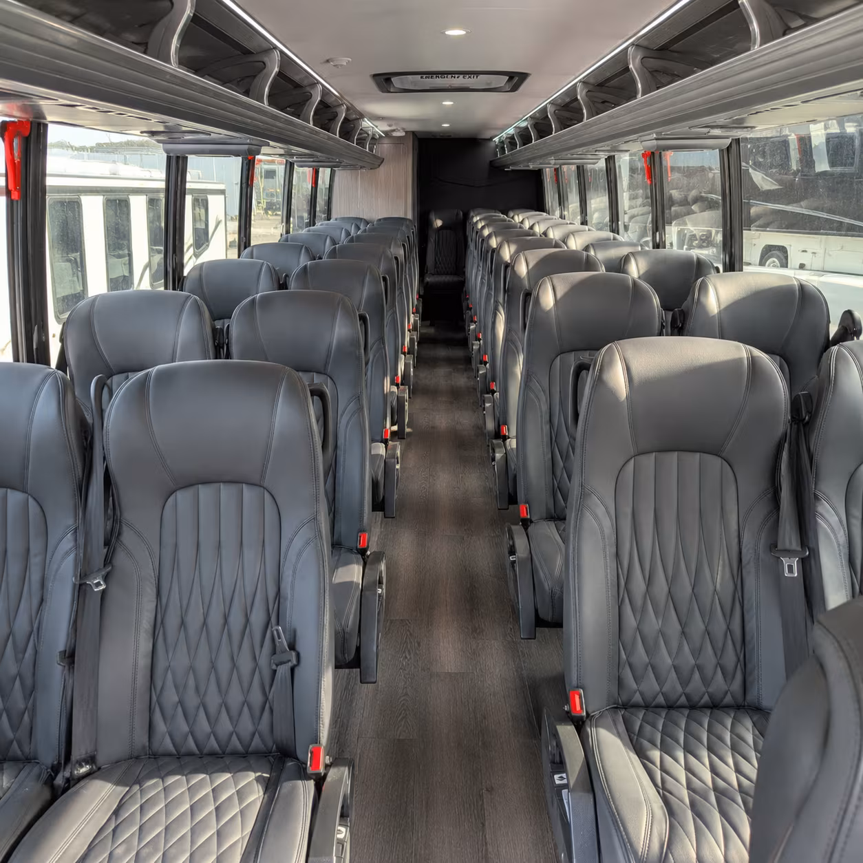 woodland 25 passenger minibus interior