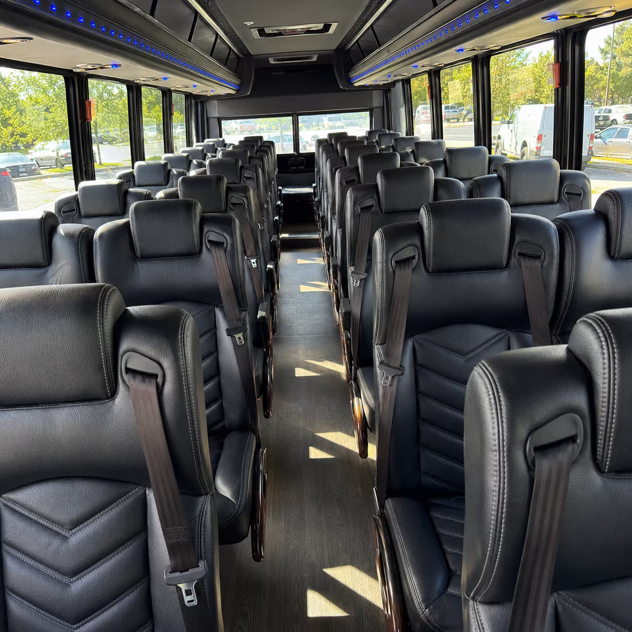 woodland 30 passenger minibus inside