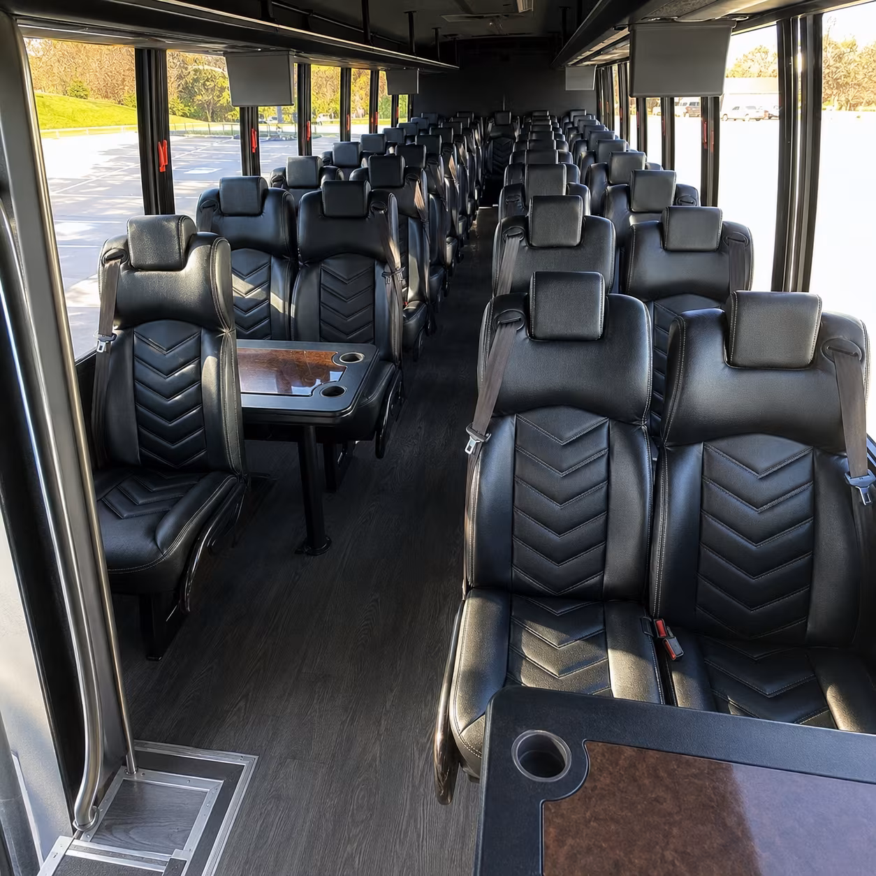 woodland 35 passenger minibus inside