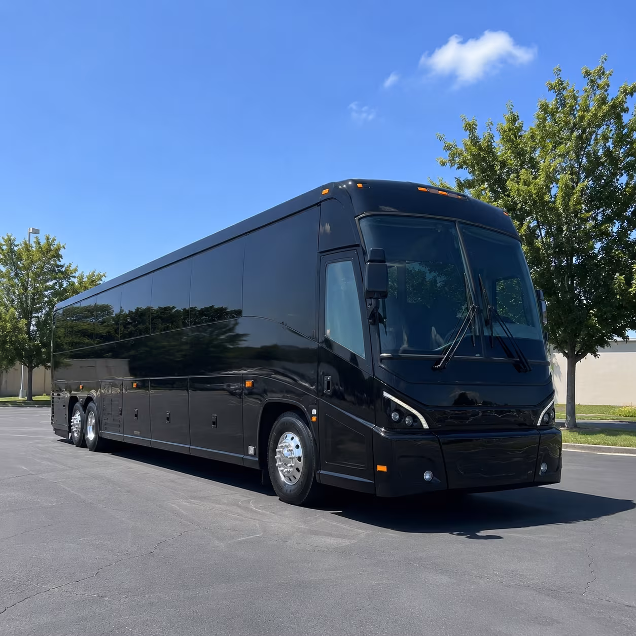 woodland 56 passenger charter bus
