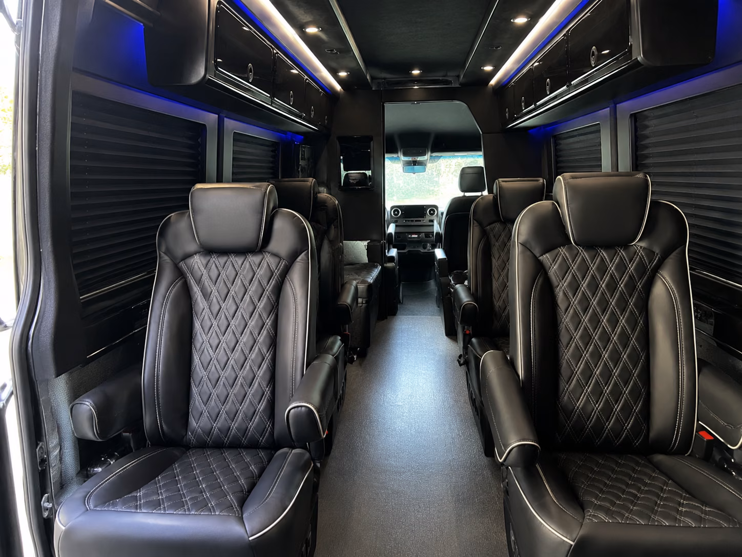 woodland corporate event transportation onboard seating