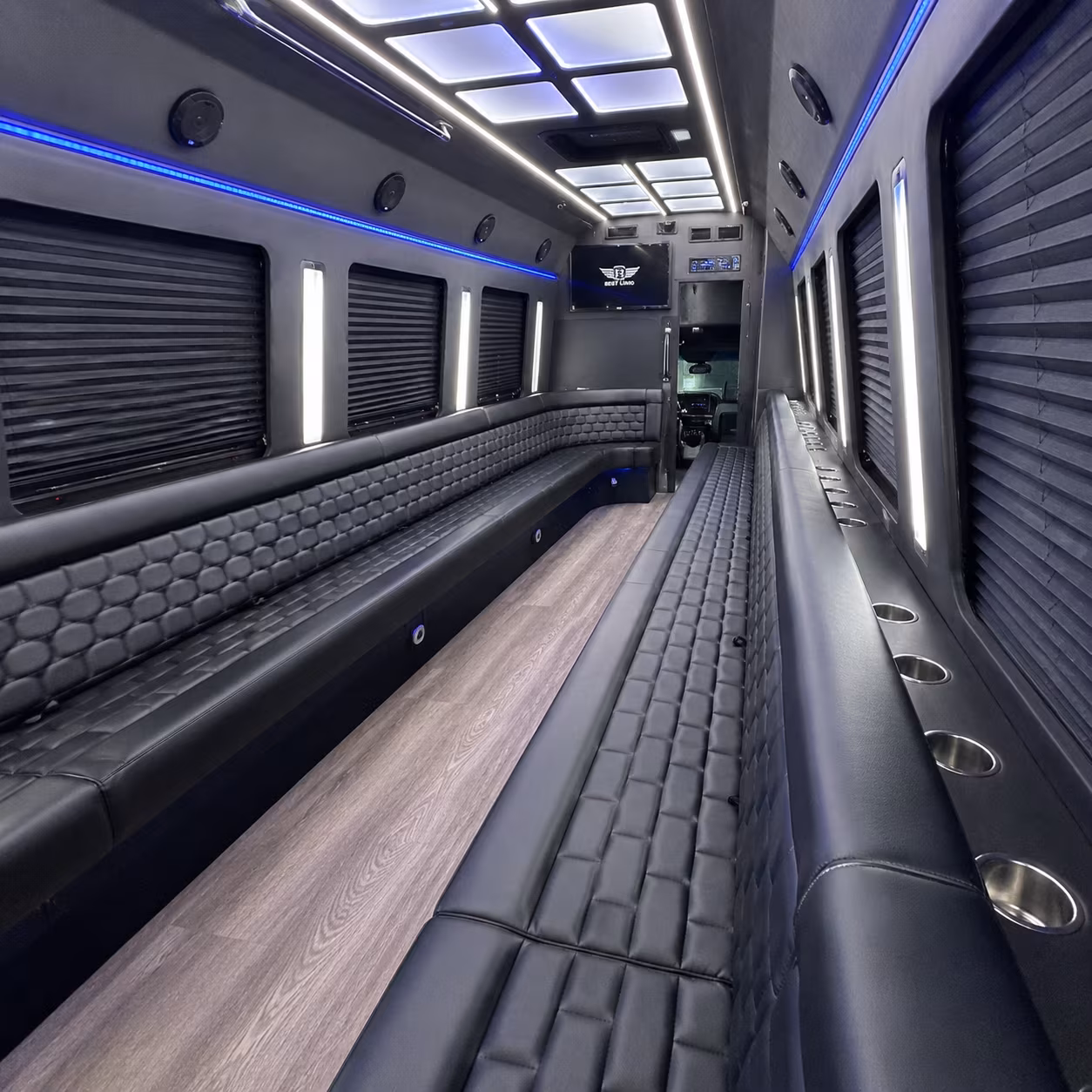 woodland party bus interior