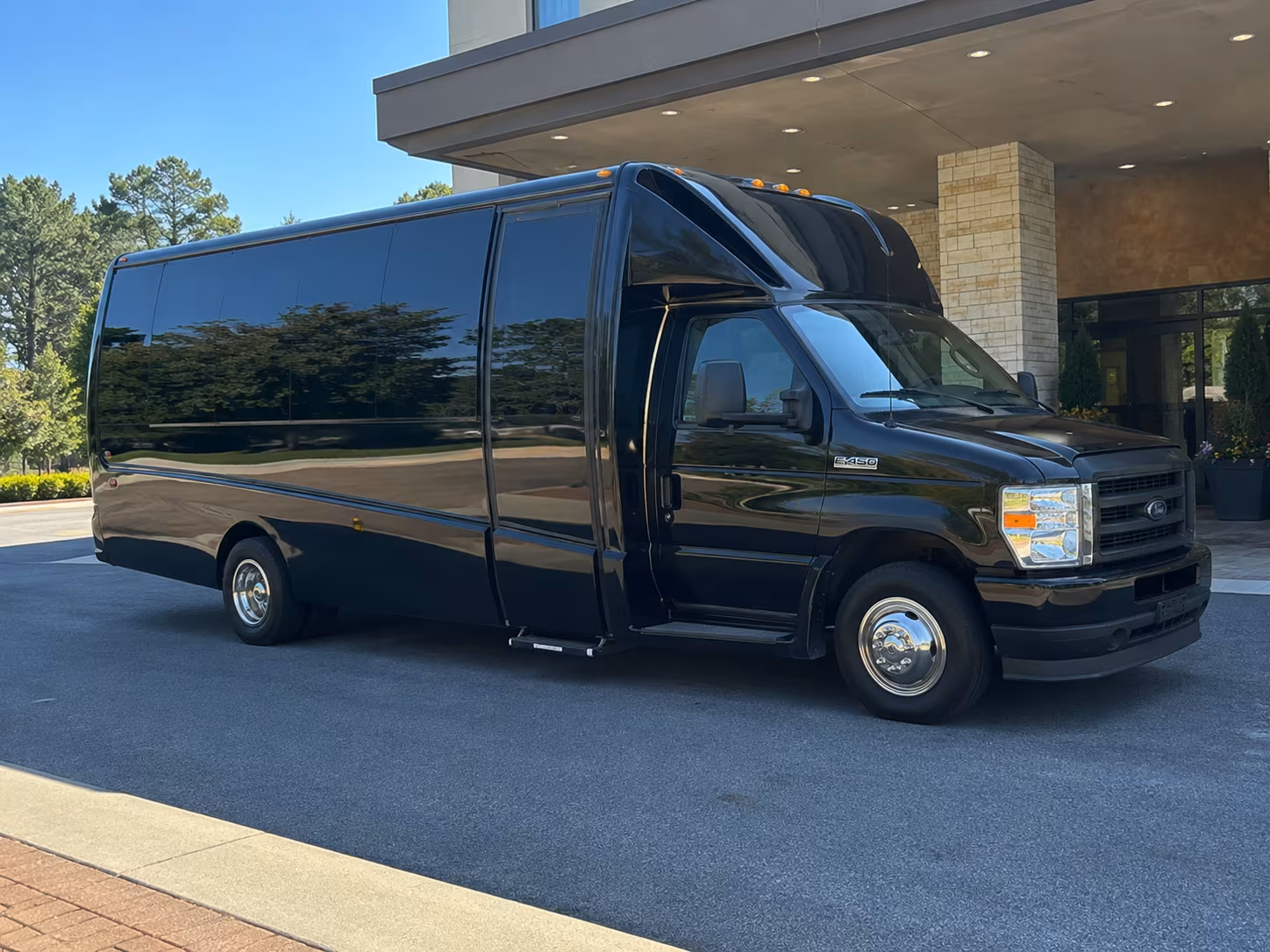 woodland private event transportation onboard seating