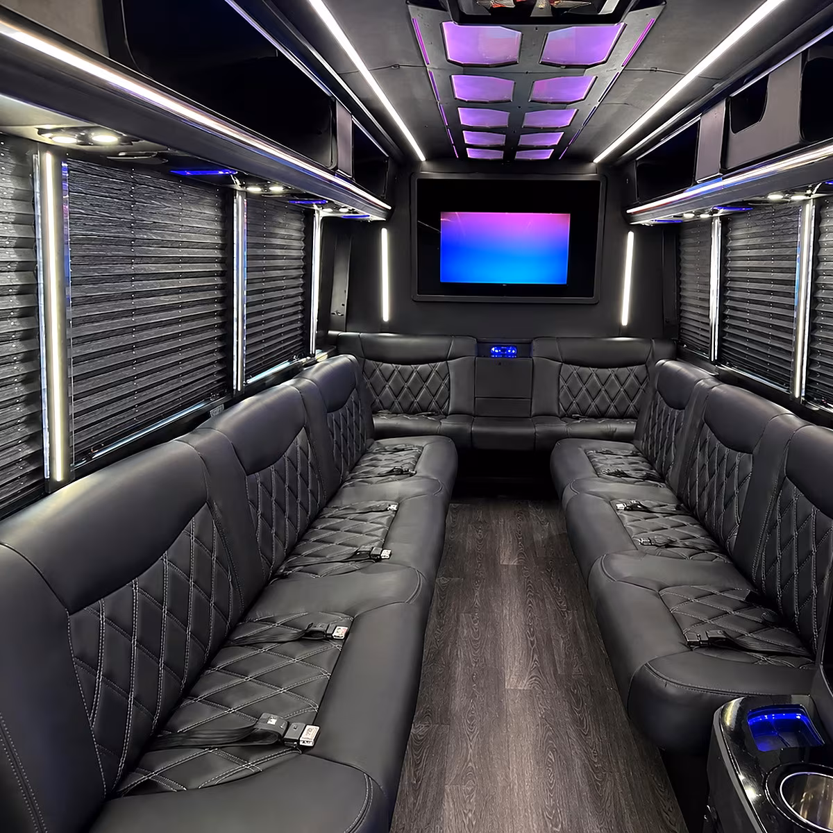 woodland prom party bus rental