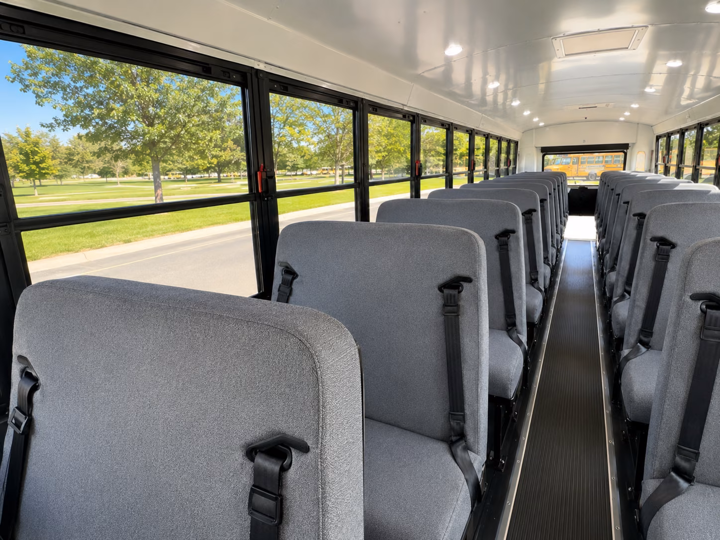 woodland school bus inside