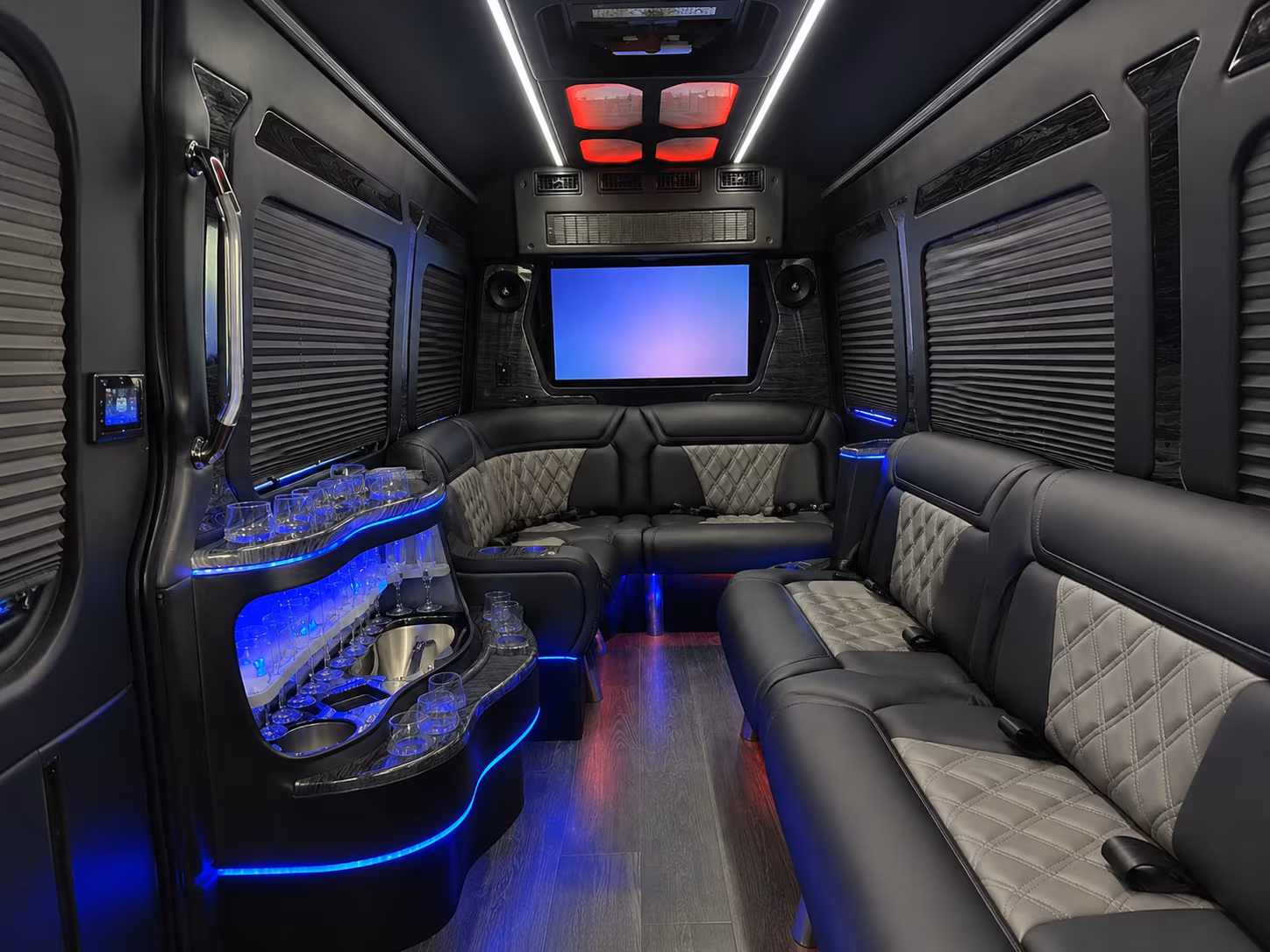 woodland sprinter limousine inside
