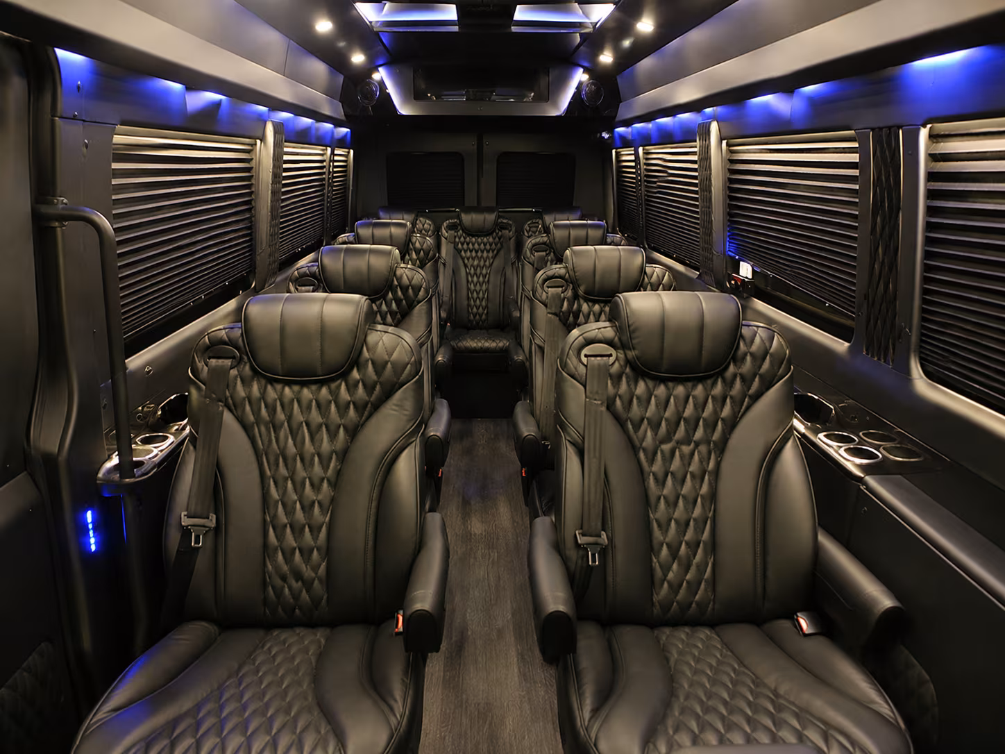woodland sprinter van with driver inside