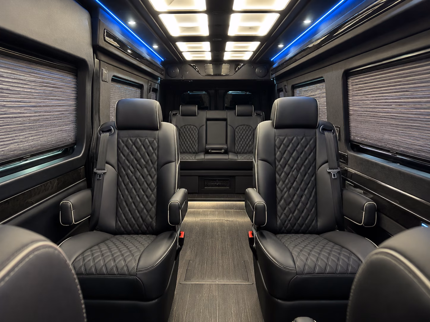 woodland sprinter van with driver interior