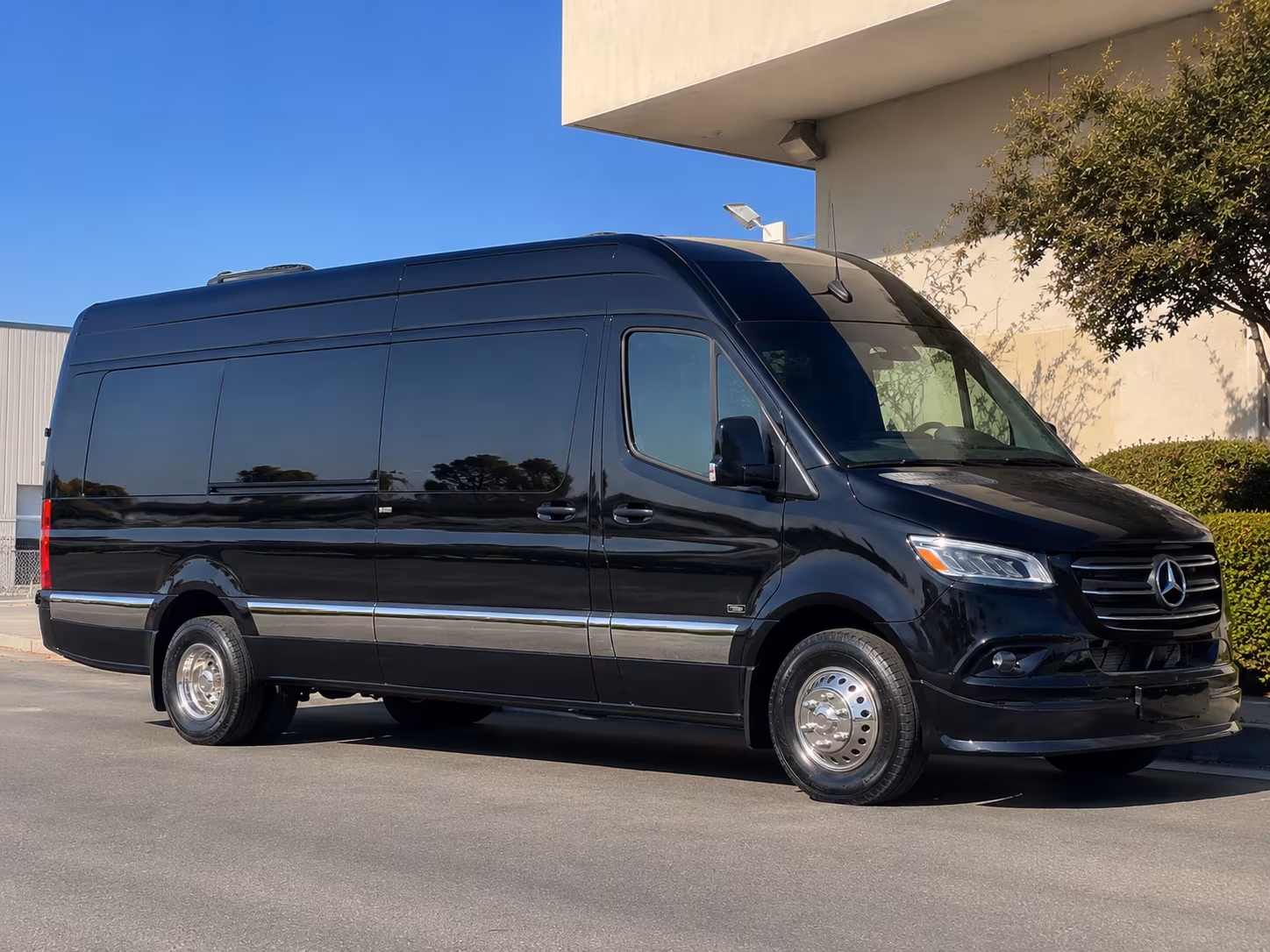 woodland sprinter van with driver