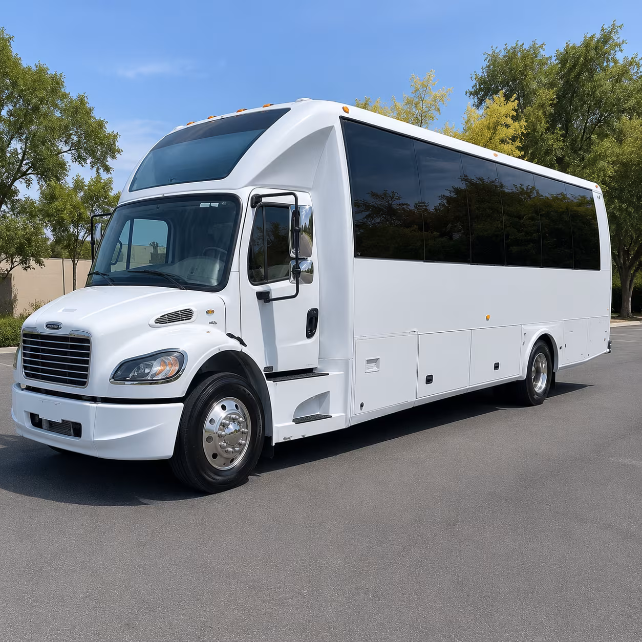 woodland wedding party bus rental